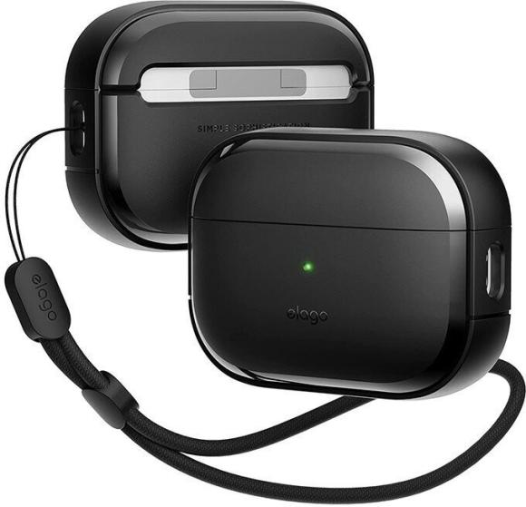 Elago для AirPods Pro 2 (all) чехол EDC Armor TPU case with Round strap Black